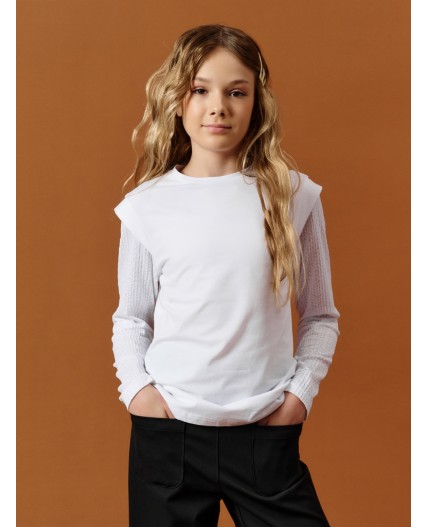 Джемпер для девочек Белый(2)