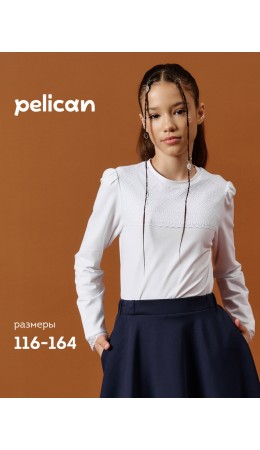 Джемпер для девочек Белый(2)