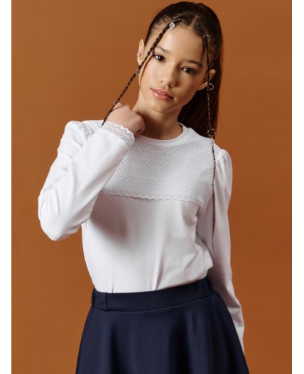 Джемпер для девочек Белый(2)