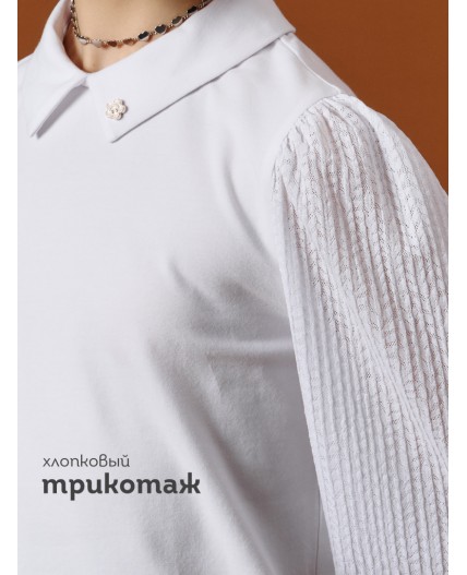 Джемпер для девочек Белый(2)