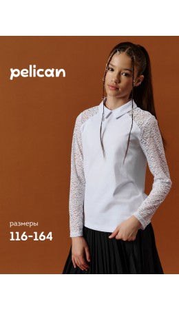 Джемпер для девочек Белый(2)