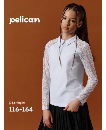 Джемпер для девочек Белый(2)