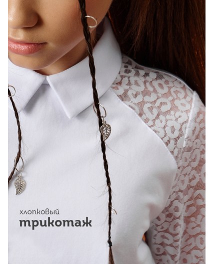 Джемпер для девочек Белый(2)