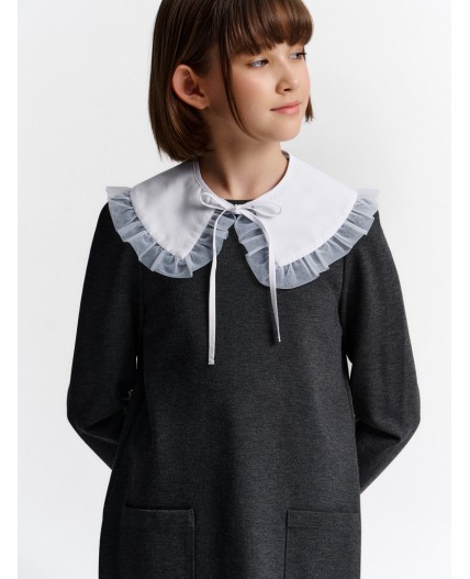 Платье для девочек Серый(40)