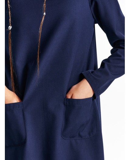 Платье для девочек Темно-синий(54)