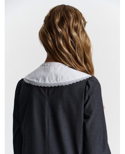 Платье для девочек Серый(40)