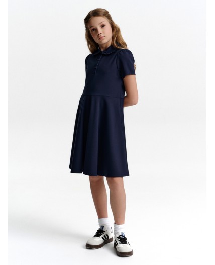 Платье для девочек Темно-синий(54)