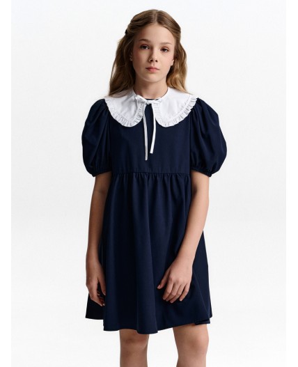 Платье для девочек Темно-синий(54)