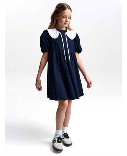 Платье для девочек Темно-синий(54)