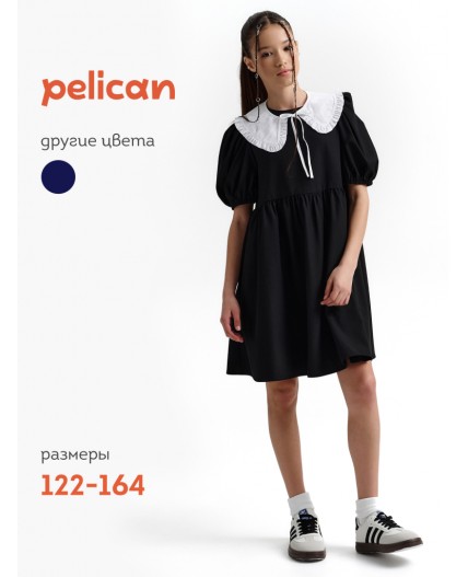 Платье для девочек Черный(49)