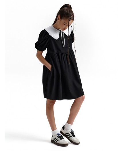 Платье для девочек Черный(49)