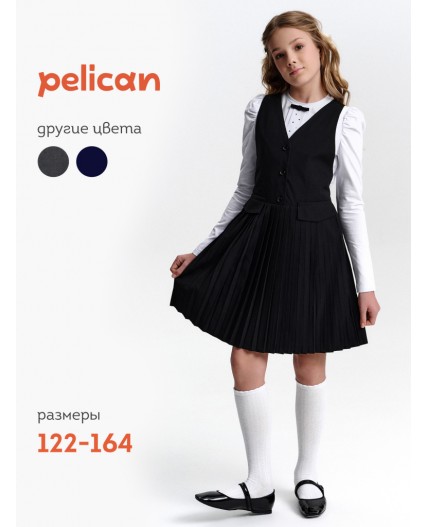 Платье для девочек Черный(49)