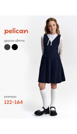 Платье для девочек Темно-синий(54)