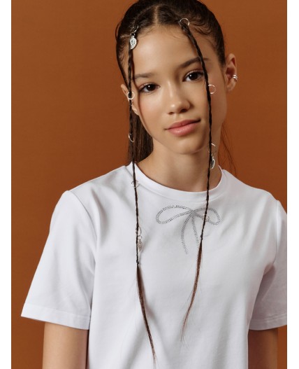 Футболка для девочек Белый(2)