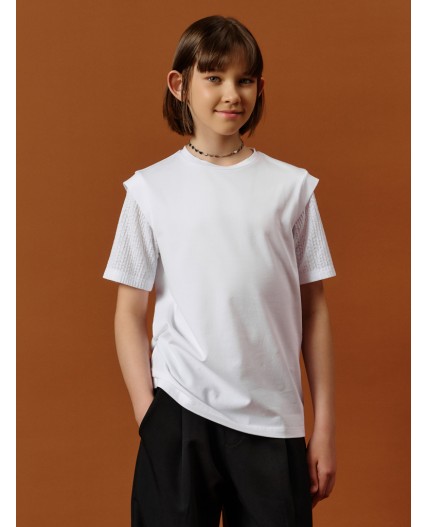 Футболка для девочек Белый(2)