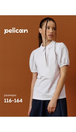 Джемпер для девочек Белый(2)