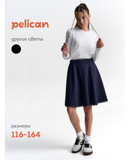 Юбка для девочек Темно-синий(54)