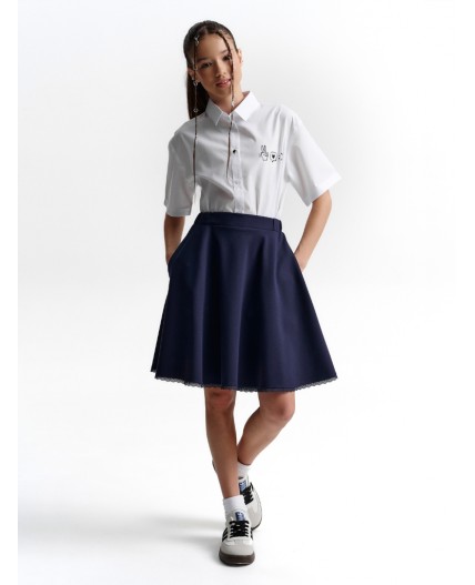 Юбка для девочек Темно-синий(54)