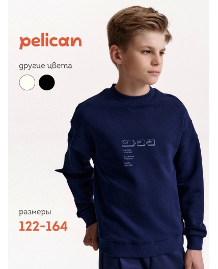 Толстовка для мальчиков Синий(41)