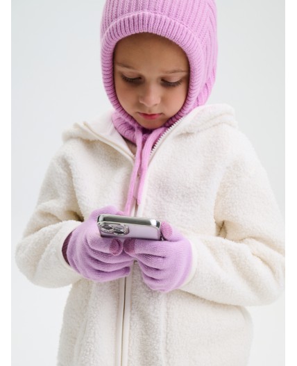 Перчатки детские Розовый(37)