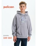 Толстовка для мальчиков Серый(40)