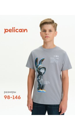 Футболка для мальчиков Серый(40)