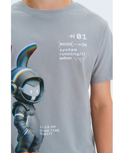 Футболка для мальчиков Серый(40)