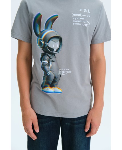 Футболка для мальчиков Серый(40)