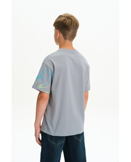 Футболка для мальчиков Серый(40)