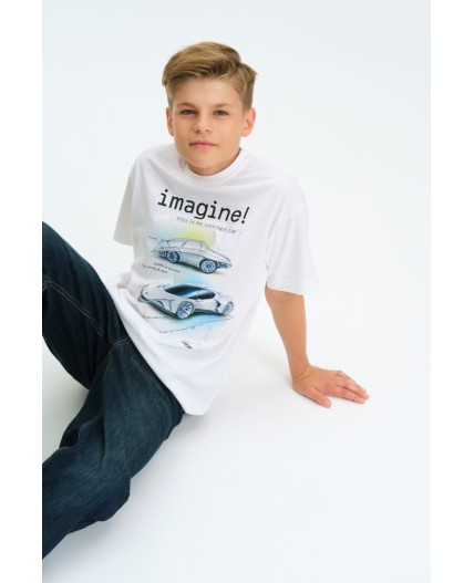 Футболка для мальчиков Белый(2)