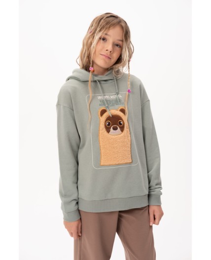 Толстовка для девочек Светло-зеленый(60)