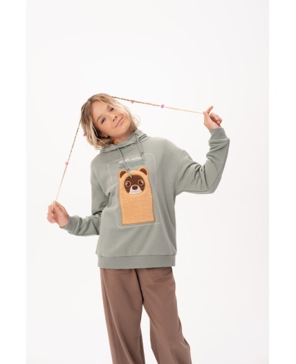 Толстовка для девочек Светло-зеленый(60)