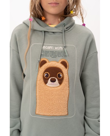 Толстовка для девочек Светло-зеленый(60)