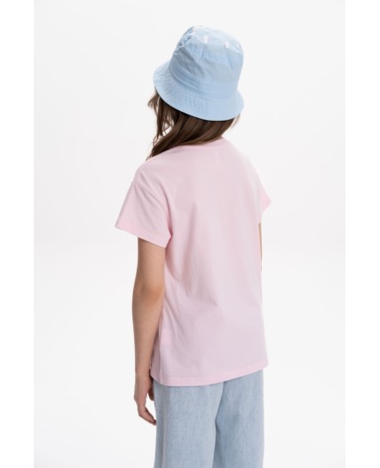 Футболка для девочек Бледно-розовый(65)