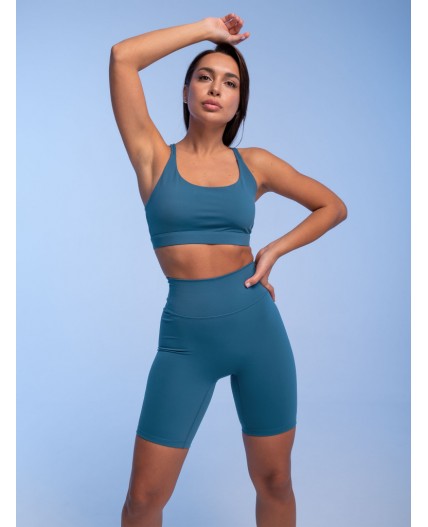 Шорты спортивные женские Морская волна(29)