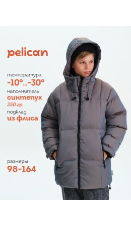 Куртка для мальчиков Серый(40)