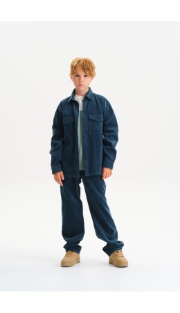 Сорочка верхняя для мальчиков Морская волна(29)