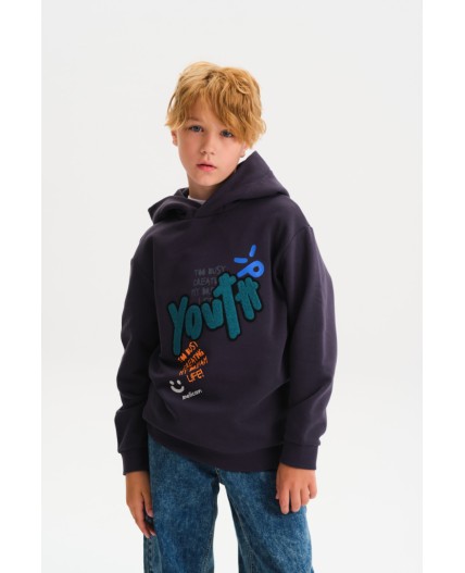 Толстовка для мальчиков Темно-серый(43)