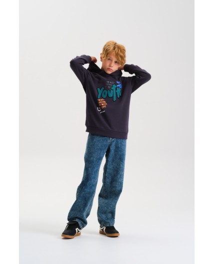 Толстовка для мальчиков Темно-серый(43)