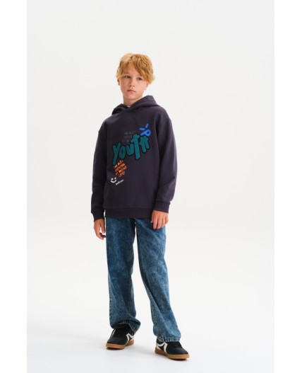 Толстовка для мальчиков Темно-серый(43)