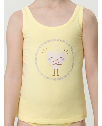 Майка для девочек Ванильный/пудра(7/35)