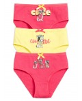 Трусы для девочек Малиновый/малиновый/желтый(25/25/11)