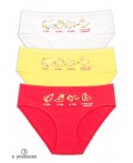Трусы для девочек Белый/желтый/красный(2/11/18)