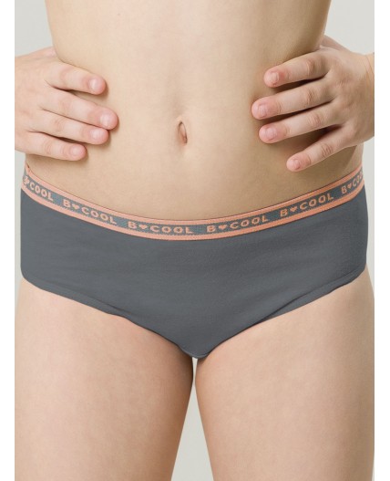 Трусы для девочек Светло-серый/персиковый/изумрудный(53/33/14)