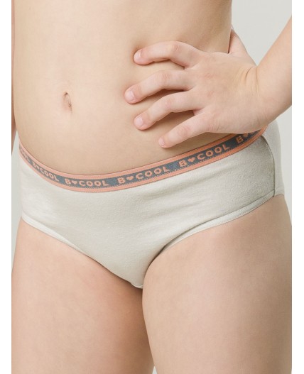 Трусы для девочек Светло-серый/персиковый/изумрудный(53/33/14)
