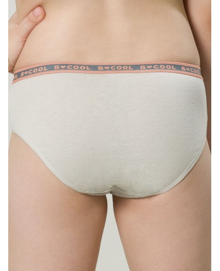 Трусы для девочек Светло-серый/персиковый/изумрудный(53/33/14)