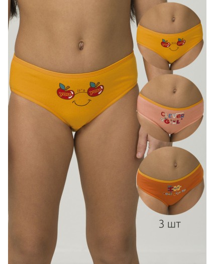 Трусы для девочек Оранжевый/терракотовый/персиковый(31/44/33)
