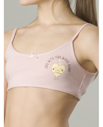 Майка для девочек Ванильный/пудра(7/35)