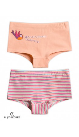 Трусы для девочек Персиковый/розовый(33/37)