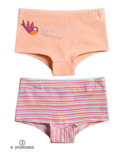 Трусы для девочек Персиковый/розовый(33/37)